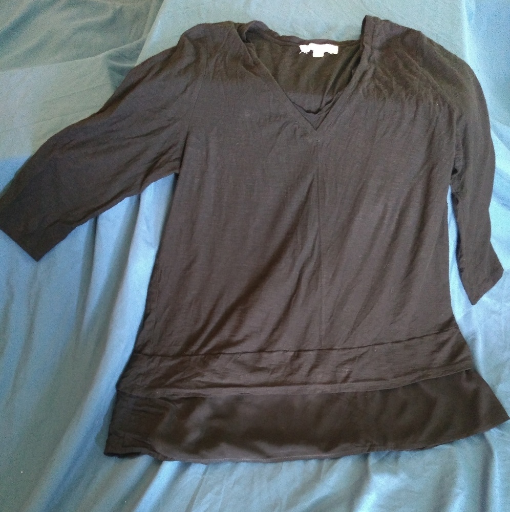 Two by Vince Camuto Black Size XL Shirt